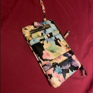 Good condition multi colored wristlet